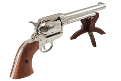 Макет. Револьвер Кольт кавалерийский CAL.45, 7½” + 6 фальш-патронов (США, 1873 г.), никель