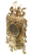 Часы каминные "Ангелы" (фасадные), золото