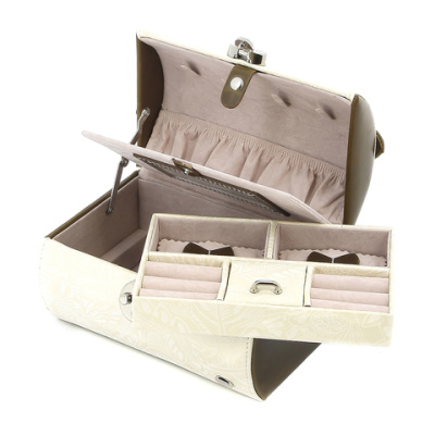 Шкатулка для украшений Jardin D'Ete, цвет бело-золотой, 18,2х13х12 см