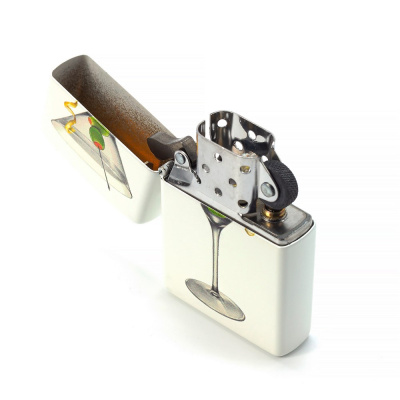 Зажигалка ZIPPO Martini White Matte