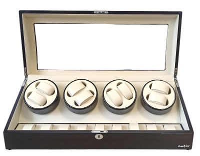 Шкатулка LuxeWood для 8 часов с автоподзаводом (хранение и подзавод) арт.LW023-1W-9SW Шкатулка LuxeWood для 8 часов с автоподзаводом (хранение и подзавод) арт.LW023-1W-9SW