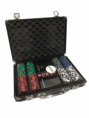 Покерный набор Poker Stars на 200 фишек 14,5г с номиналом в алюминиевом кейсе, pst200