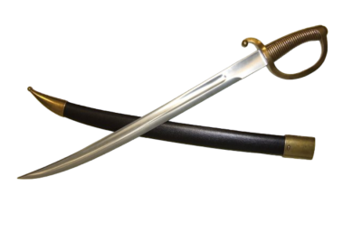 Макет. Облегченная абордажная сабля (Франция, 1799 г.) с ножнами