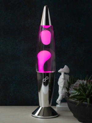 Лава лампа Amperia Void Smart Белая/Прозрачная (41 см) Chrome