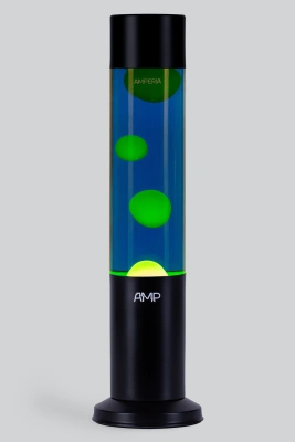 Лава лампа Amperia Tube Желтая/Синяя (39 см) Black