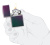 Зажигалка ZIPPO Classic с покрытием Iridescent, латунь/сталь, фиолетовая, матовая, 38x13x57 мм