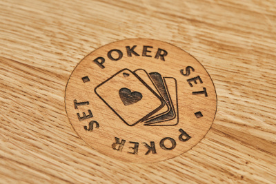 Набор для покера Poker Room Ceramic на 300 фишек в дубовом кейсе