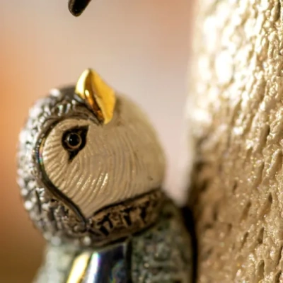 Статуэтка керамическая "Пингвин с пингвиненком"