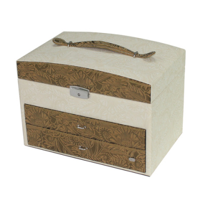 Шкатулка для украшений Jardin D'Ete, цвет бело-золотой, 30х20х22,5 см