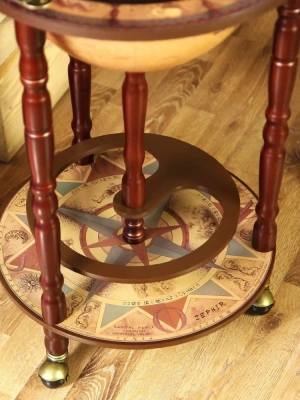 Глобус-бар напольный "New World", d=33 см (современная карта мира на английском языке) Глобус-бар напольный "New World", d=33 см (современная карта мира на английском языке)