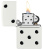 Зажигалка ZIPPO Domino Design с покрытием White Matte, латунь/сталь, белая, матовая, 38x13x57 мм (без бензина) Зажигалка ZIPPO Domino Design с покрытием White Matte, латунь/сталь, белая, матовая, 38x13x57 мм (без бензина)