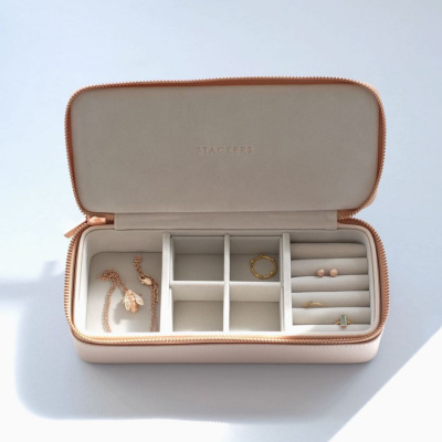 Шкатулка-футляр дорожная LC Designs для хранения украшений арт.75346, розовая