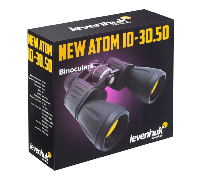 Бинокль Levenhuk New Atom 10–30x50