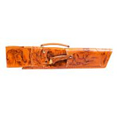 Шампурница подарочная «Ружье» (баран, роспись) с мангалом