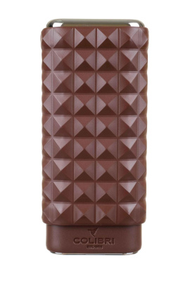 Чехол сигарный Colibri, телячья кожа и кедр, коричневый LC250T4