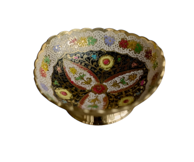 Конфетница цветная темная эмаль