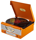 Ретро-проигрыватель Playbox Chicago (Goldsound) PB-103, оранжевый