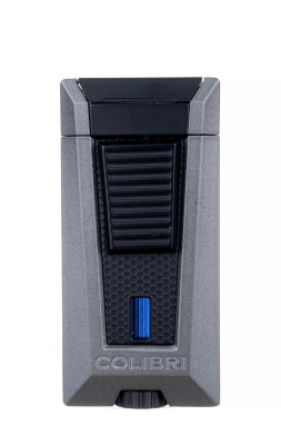 Зажигалка сигарная Colibri Stealth (тройное пламя), антрацит