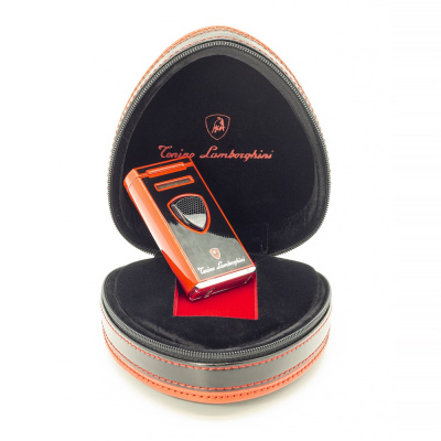 Турбо зажигалка TONINO LAMBORGHINI PERGUSA (MFH-307) BLACK WITH RED