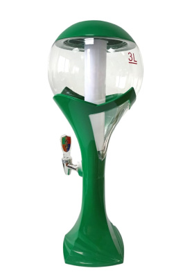 Диспенсер для напитков Пивная Башня "Пауэр Ренджерс", 3л, колба для льда, зеленый