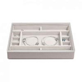 Лоток LC Designs для хранения украшений с крышкой арт.74403, светлый тауп