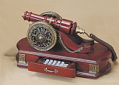 Ретро Телефон кнопочный ''Пушка'' (дерево)  T5060-2