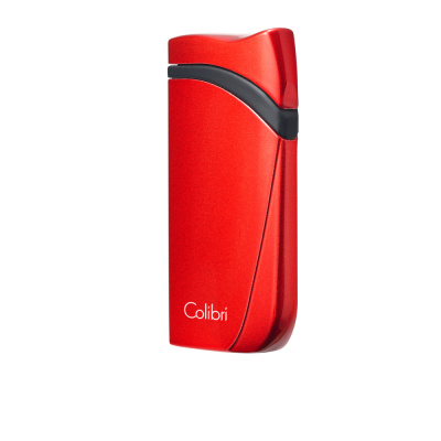 Зажигалка сигарная Colibri Falcon, красный металлик