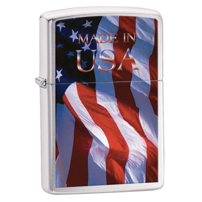 Зажигалка Zippo Made Im Usa Flag