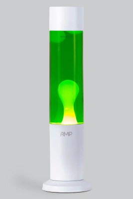 Лава лампа Amperia Tube Жёлтая/Зелёная (39 см) White