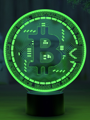 3D ночник Биткоин (Bitcoin)