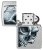 Зажигалка ZIPPO Skull and Flame с покрытием Street Chrome, латунь/сталь, серебристая, матовая, 38x13x57 мм (без бензина) Зажигалка ZIPPO Skull and Flame с покрытием Street Chrome, латунь/сталь, серебристая, матовая, 38x13x57 мм (без бензина)