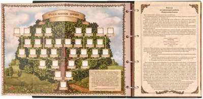 Родословная книга «Художественная», белая с полумесяцем Родословная книга «Художественная», белая с полумесяцем