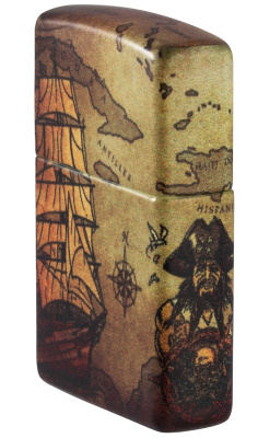 Зажигалка Zippo Pirate Ship с покрытием White Matte, латунь/сталь, белая, матовая, 38x13x57 мм Зажигалка Zippo Pirate Ship с покрытием White Matte, латунь/сталь, белая, матовая, 38x13x57 мм