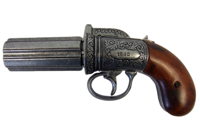 Макет. Револьвер "Pepper-box" ("Пепербокс") 6-ти ствольный (Англия, 1840 г.)