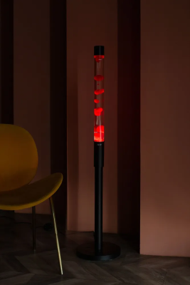 Напольная Лава лампа Amperia Colossus Красная/Прозрачная (130 см)