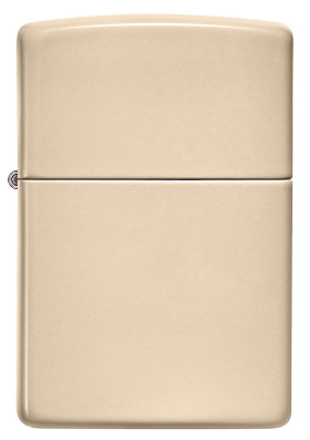 Зажигалка ZIPPO Classic 49453 с покрытием Flat Sand, латунь/сталь, бежевая, глянцевая, 38x13x57 мм