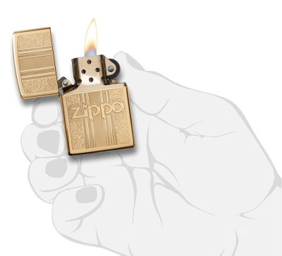 Зажигалка ZIPPO Classic 29677 с покрытием High Polish Brass, латунь/сталь, золотистая, 38x13x57 мм Зажигалка ZIPPO Classic 29677 с покрытием High Polish Brass, латунь/сталь, золотистая, 38x13x57 мм