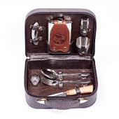 Набор дорожный "Тунгус" в сумке-кейсе из искусственной кожи (4 персоны), арт.250ИИ4