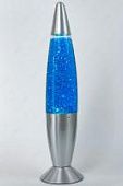 Лава-лампа 48см Синяя/Блёстки (Глиттер) Silver