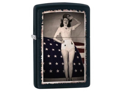 Зажигалка Zippo Flag & Woman
