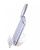 Зажигалка Lubinski Флоренция, плоская, турбо, серебристая в полоску, WB503-1