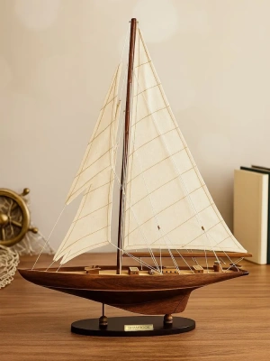 Сувенирная модель яхты "Shamrock" 1930г. (Y-02), 60*76 см