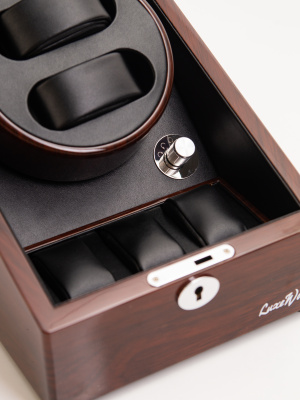 Шкатулка LuxeWood для подзавода 2-х и хранения 3-х часов арт.LW024-OAB-5