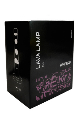 Лава лампа Amperia Slim Black Сияние (39 см)