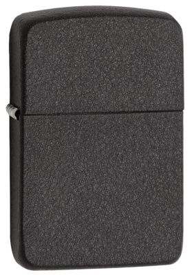 Зажигалка ZIPPO 1941 Replica, латунь с покрытием Black Crackle, черный, матовая, 38x13x57 мм
