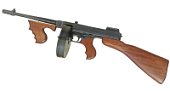 Макет. Пистолет-пулемет Томпсона M1928, гангстерская версия (США, 1928 г.)