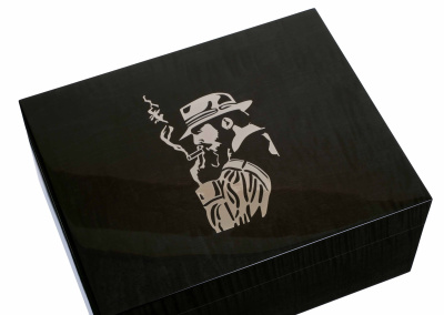 Хьюмидор Gentili Fumatore Argento на 50 сигар, Клен Хьюмидор Gentili Fumatore Argento на 50 сигар, Клен