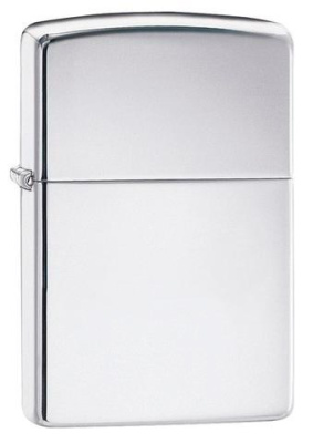 Зажигалка ZIPPO Armor™ c покрытием High Polish Chrome, латунь/сталь, серебристая, 38x13x57 мм (без бензина)