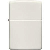 Зажигалка ZIPPO Classic с покрытием Glow In The Dark, латунь/сталь, белая, матовая, 38x13x57 мм