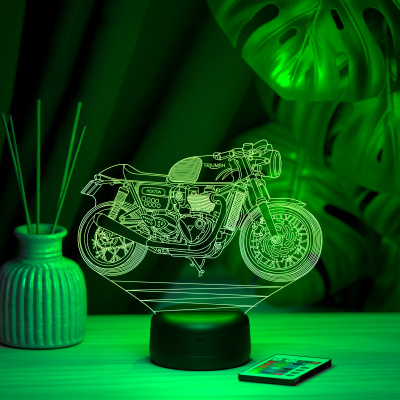 3D ночник Мотоцикл Triumph
